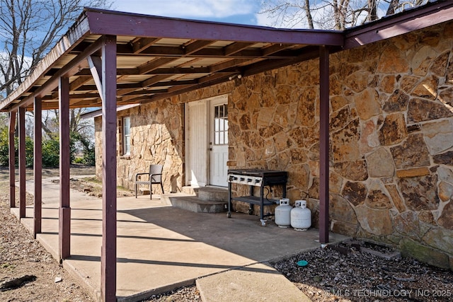 view of patio with entry steps