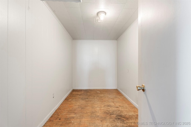 empty room with baseboards