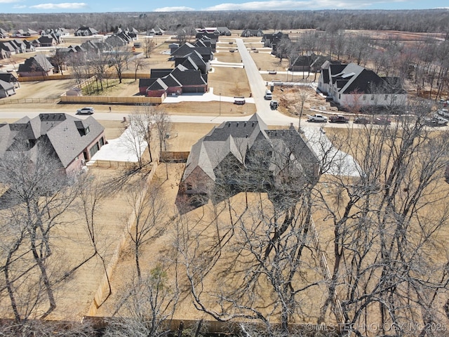 drone / aerial view with a residential view