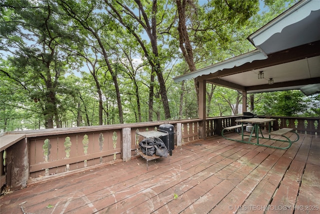 view of wooden terrace