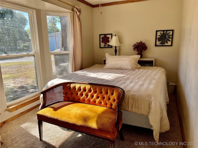 bedroom with baseboards