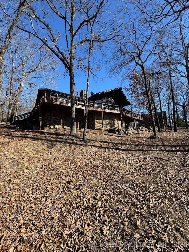 view of rear view of property