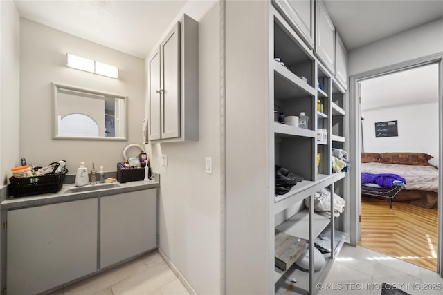 interior space featuring a sink