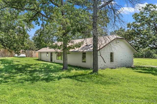 16306 N Javine Hill Rd, Skiatook, OK 74070 - rear view of property with a metal roof
