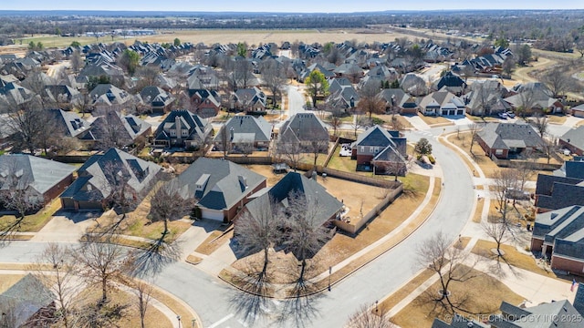 aerial view featuring a residential view