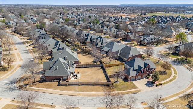 aerial view featuring a residential view