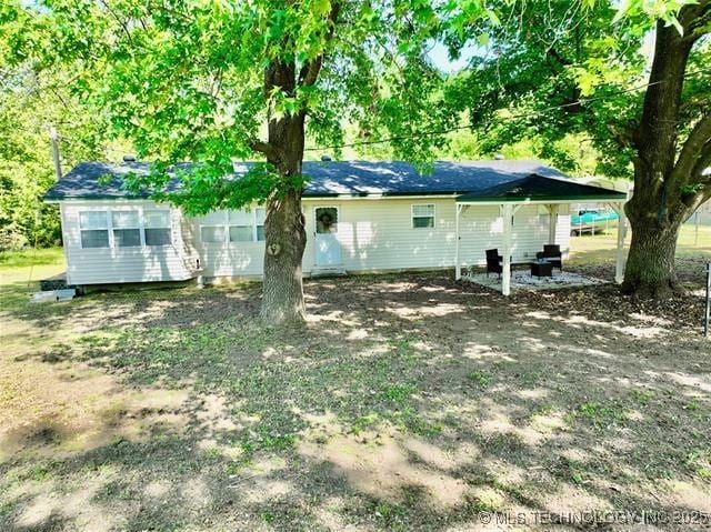 view of rear view of property