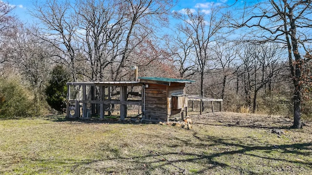 exterior space with an outdoor structure and exterior structure