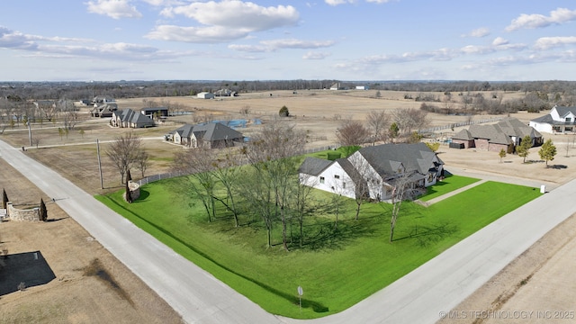 drone / aerial view featuring a rural view