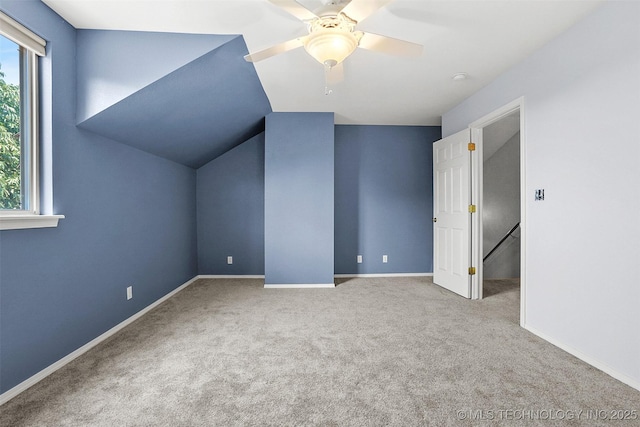 1474 S 271st W Ave, Sand Springs, OK 74063 - bonus room with baseboards, a ceiling fan, carpet flooring, and a healthy amount of sunlight