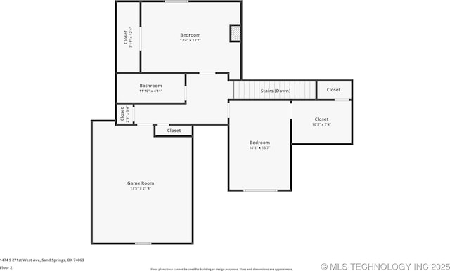 1474 S 271st W Ave, Sand Springs, OK 74063 - view of layout