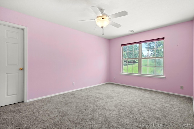 1474 S 271st W Ave, Sand Springs, OK 74063 - unfurnished room featuring carpet and ceiling fan