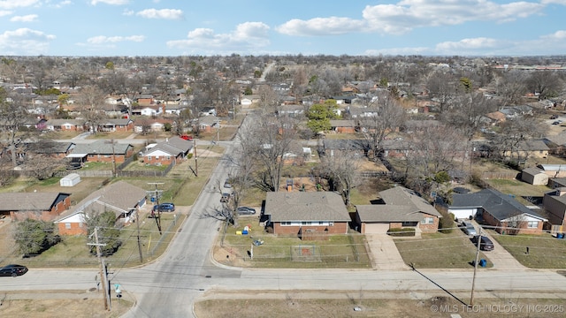 birds eye view of property featuring a residential view