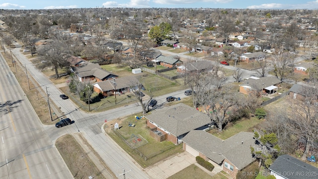 drone / aerial view featuring a residential view