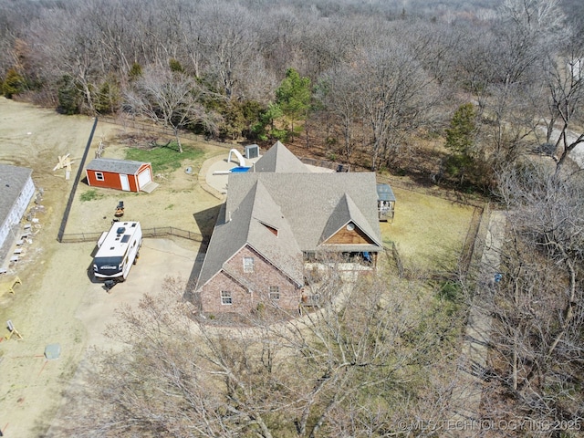 birds eye view of property