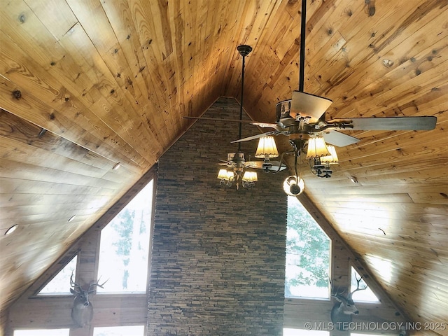 room details featuring wood ceiling