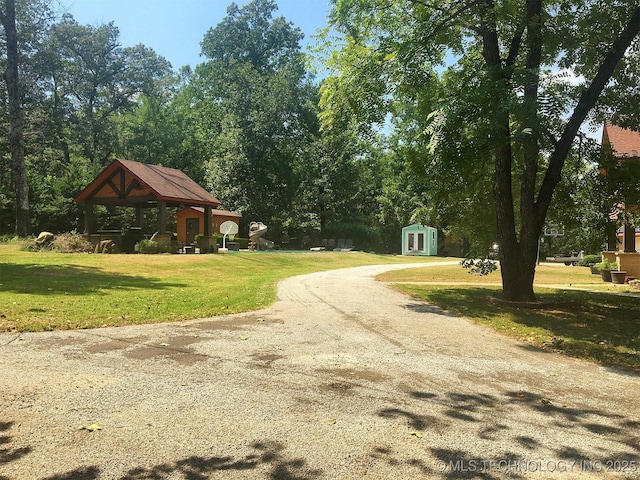 view of road featuring driveway