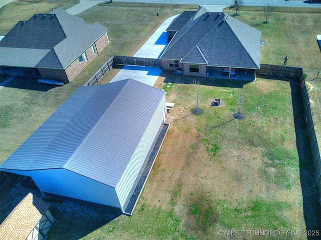 birds eye view of property