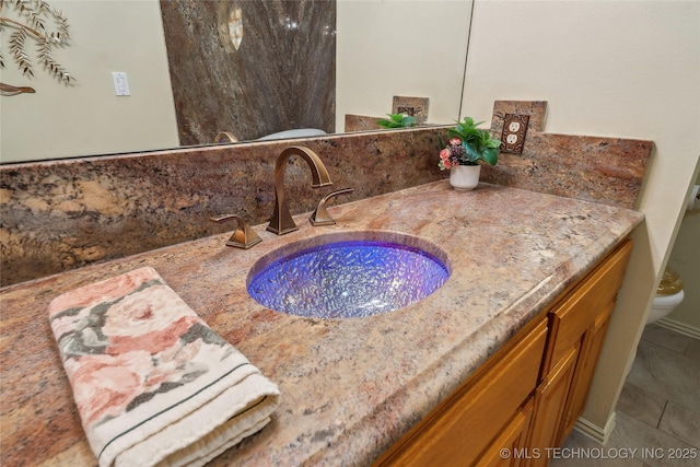 63320 E 293rd Rd, Grove, OK 74344 - interior space with toilet and vanity