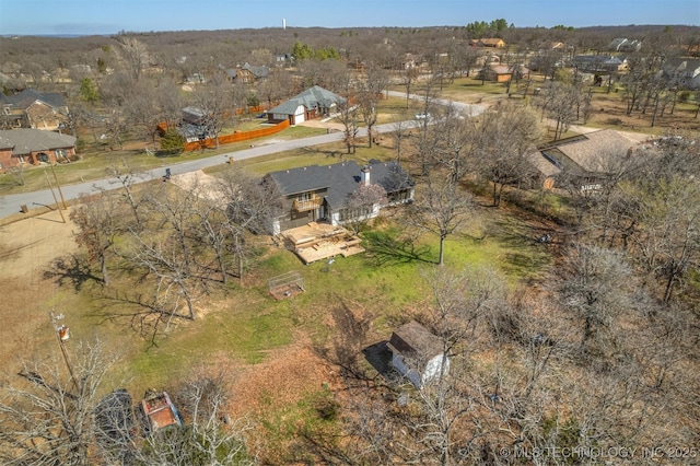 bird's eye view featuring a residential view