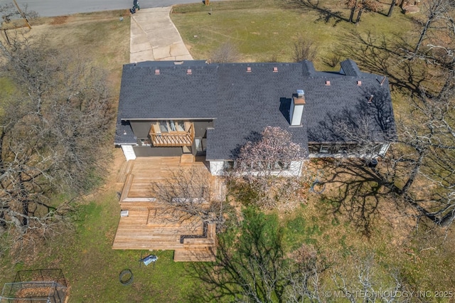 birds eye view of property