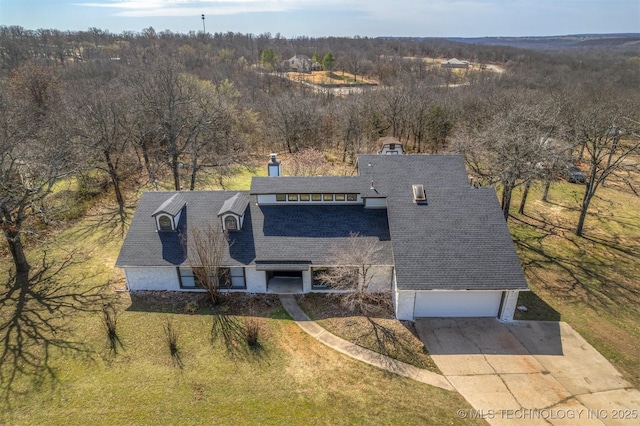 drone / aerial view