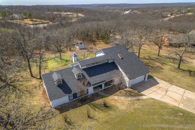 birds eye view of property