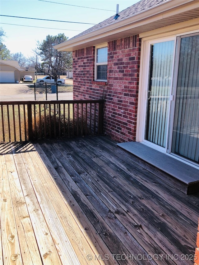 view of deck