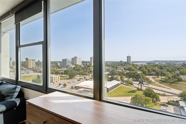 office featuring a view of city