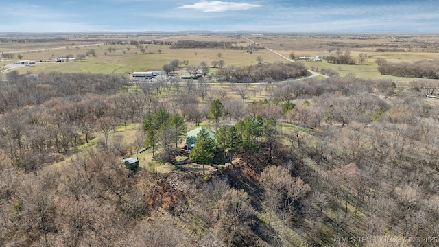 3126 E 490th Rd, Pryor, OK 74361 - birds eye view of property featuring a rural view