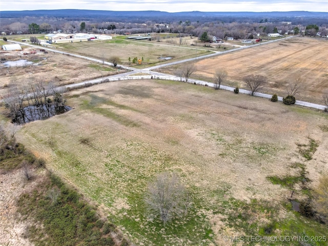 drone / aerial view featuring a rural view