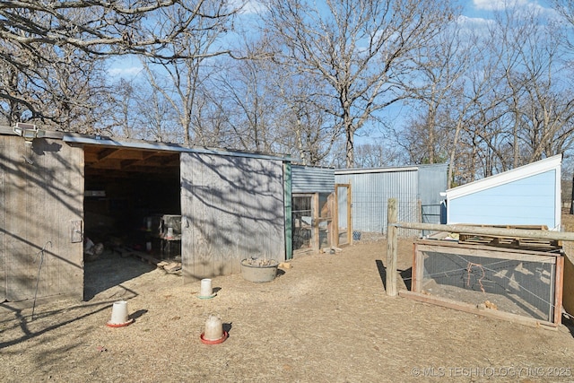 view of poultry coop