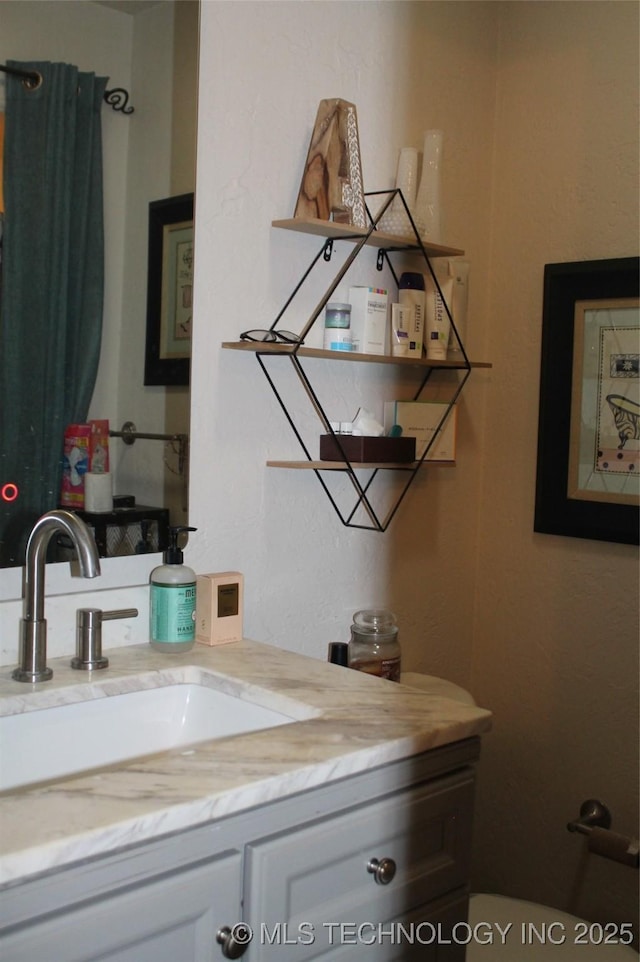 bathroom with vanity