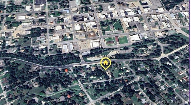 117 S Bluff Ave, Tahlequah, OK 74464 - aerial overview of property's location