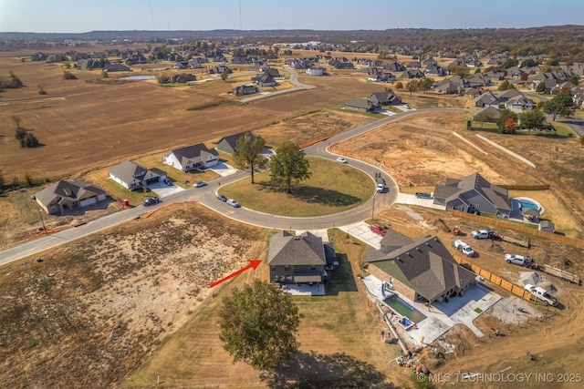 drone / aerial view featuring a residential view