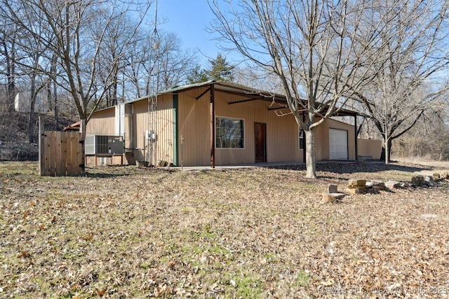 view of front of home with fence