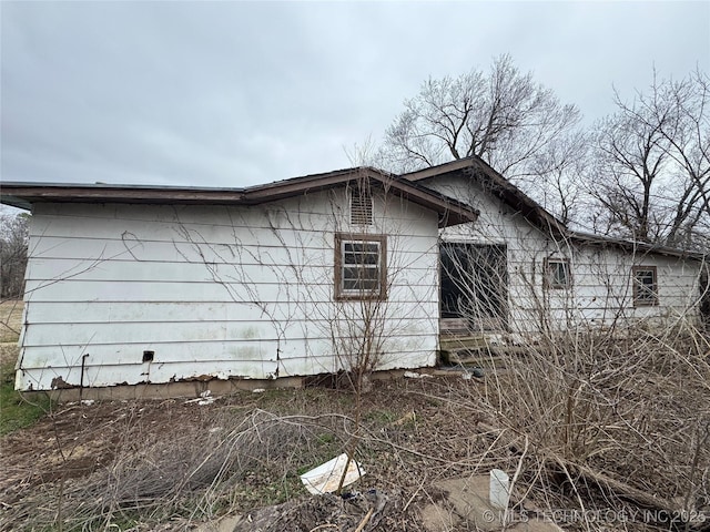 view of home's exterior