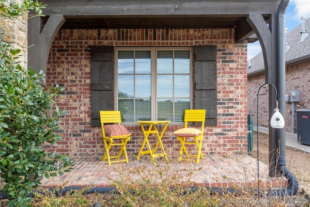 view of patio / terrace with central AC unit