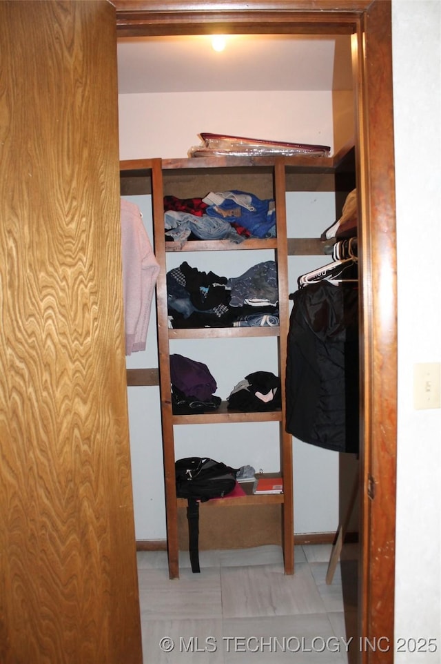 view of closet