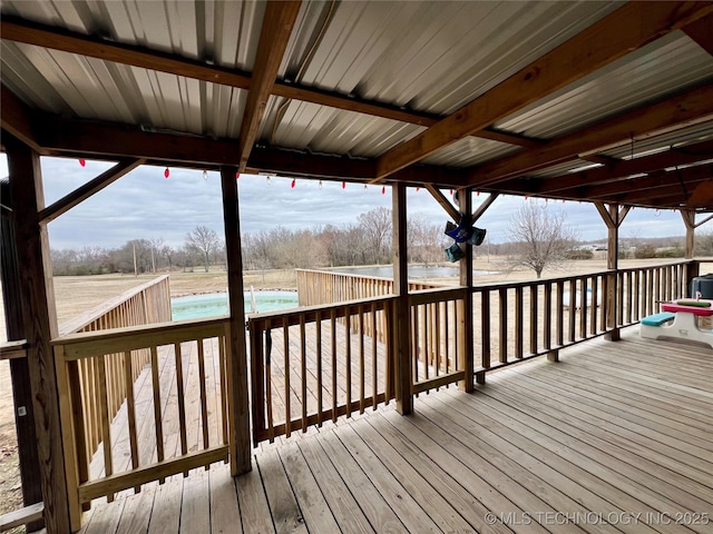 view of wooden terrace