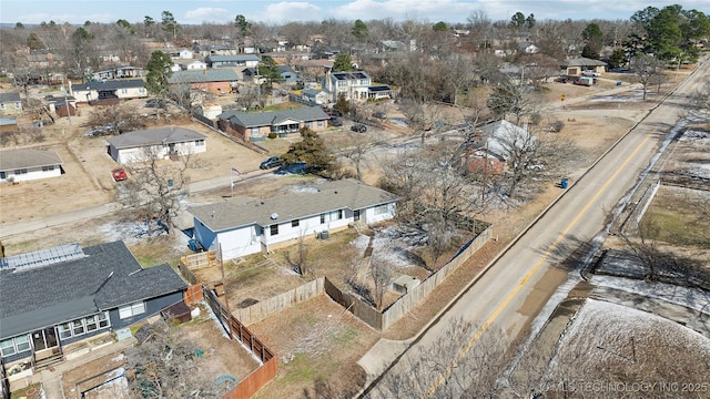 bird's eye view with a residential view