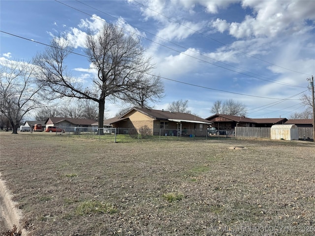 exterior space with fence