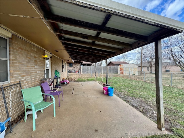 view of patio / terrace featuring a fenced backyard