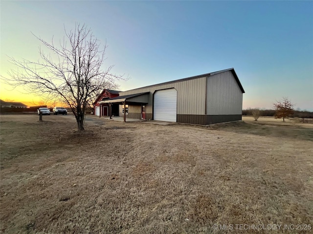 exterior space with a garage and driveway