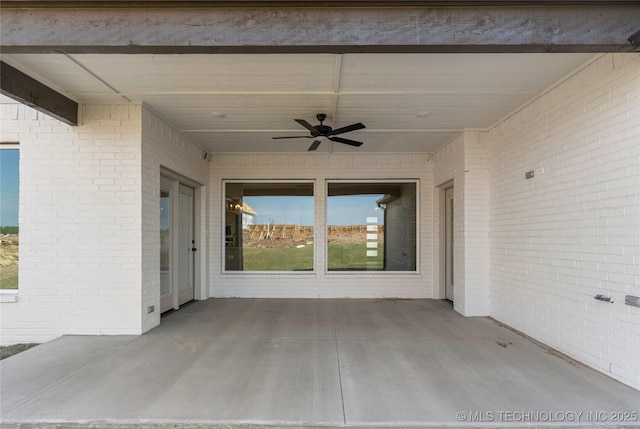 2719 E 135th Dr S, Bixby, OK 74008 - view of patio featuring a ceiling fan