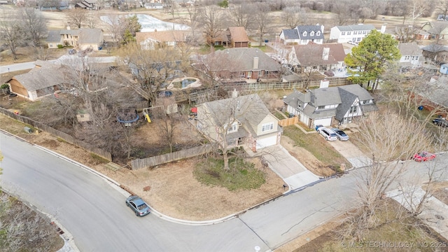 drone / aerial view featuring a residential view