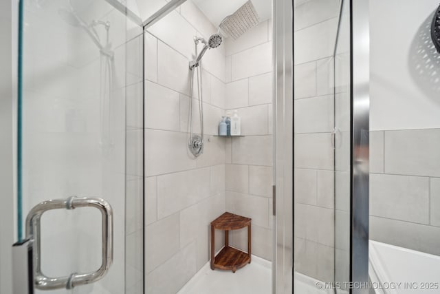 full bath with a stall shower