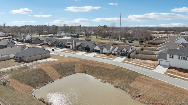 bird's eye view featuring a residential view