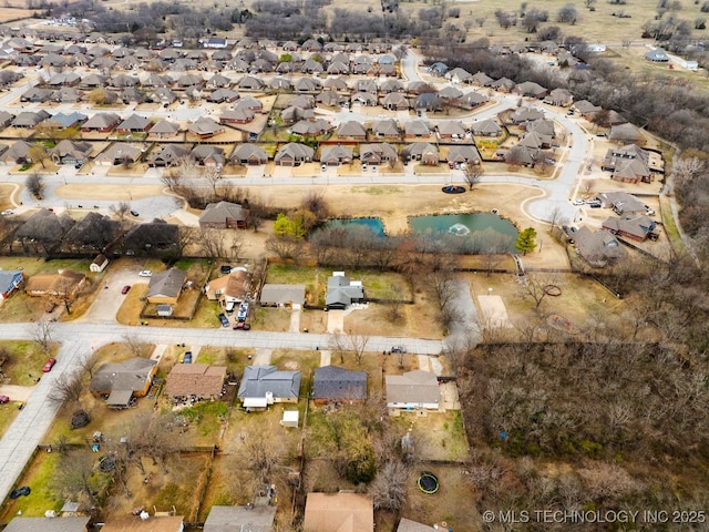 birds eye view of property featuring a residential view