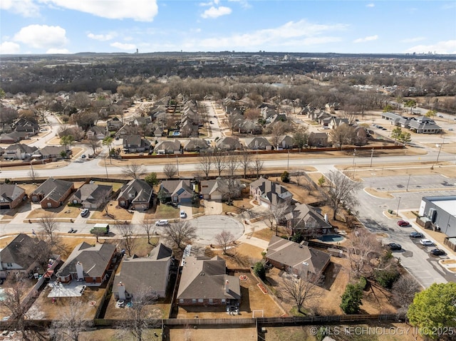 birds eye view of property featuring a residential view